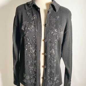 Victoria Jones Beaded Sweater